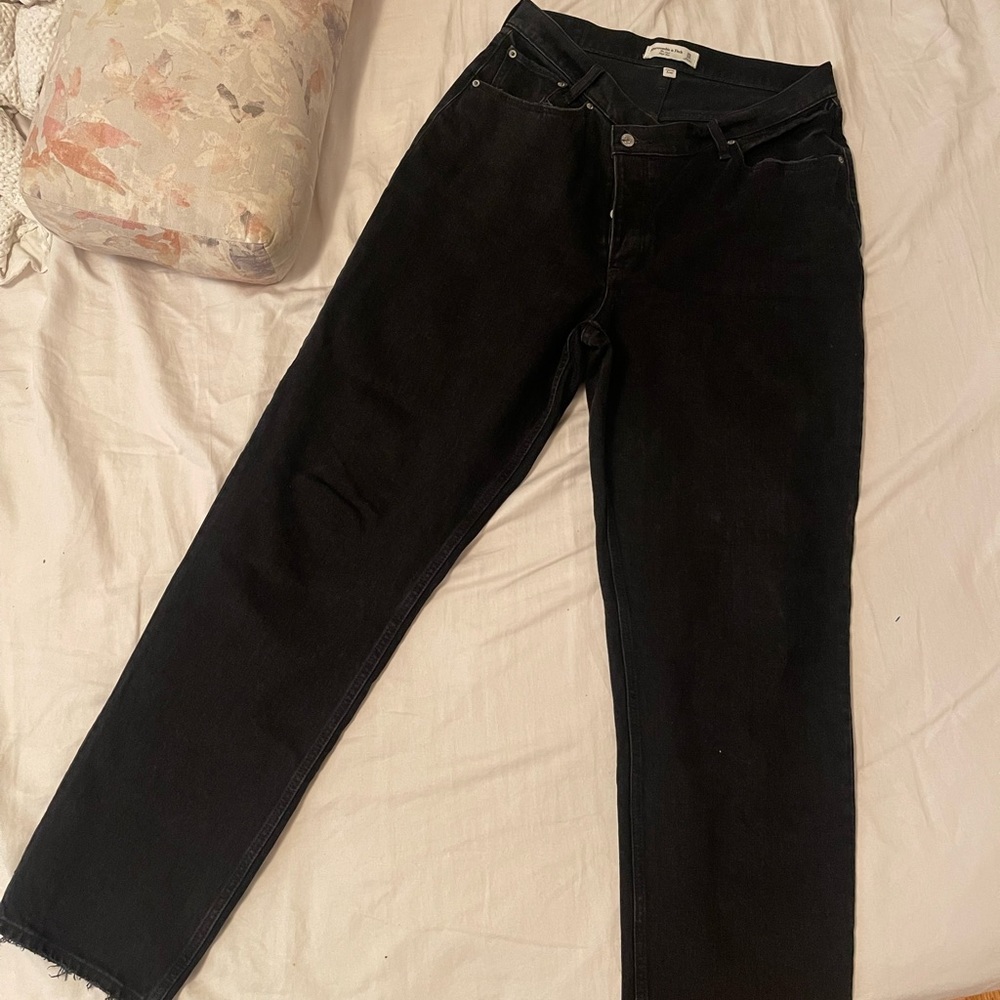 Abercrombie dad jeans curve love size 30 / 10